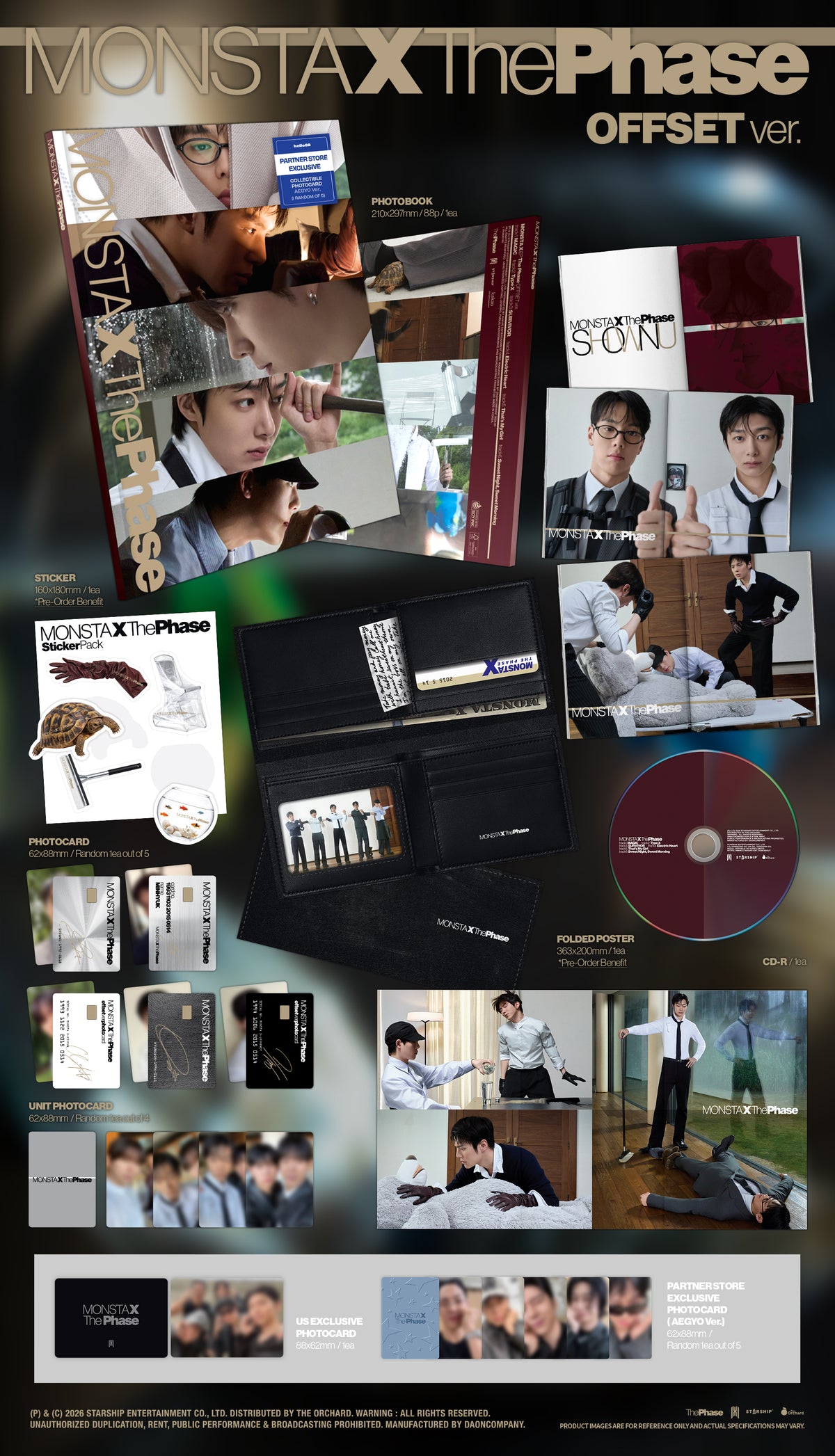 MONSTA X - The Phase [EP Album - PARTNER STORE Exclusive Ver.] gallery image 3