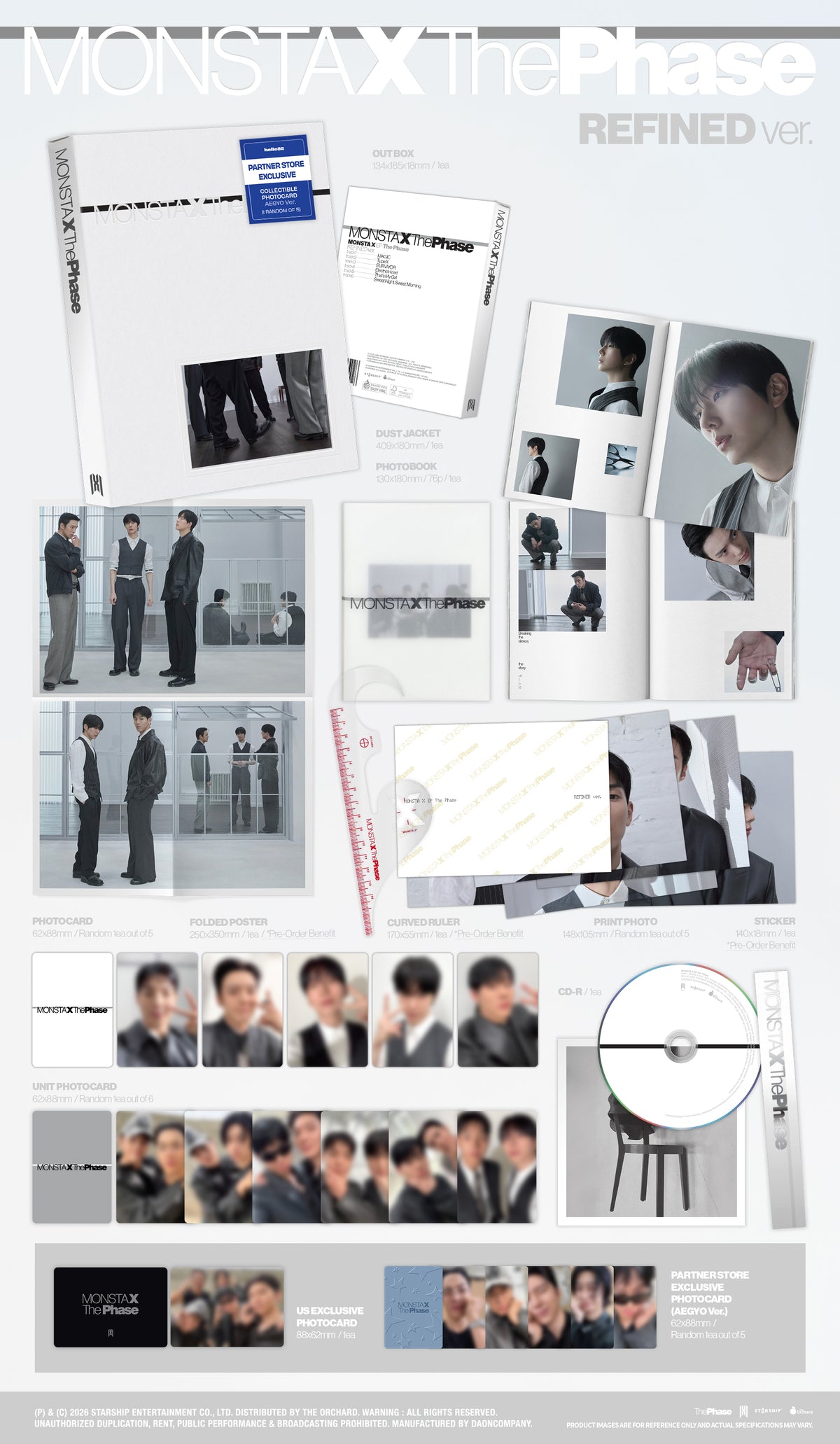 MONSTA X - The Phase [EP Album - PARTNER STORE Exclusive Ver.] gallery image 2