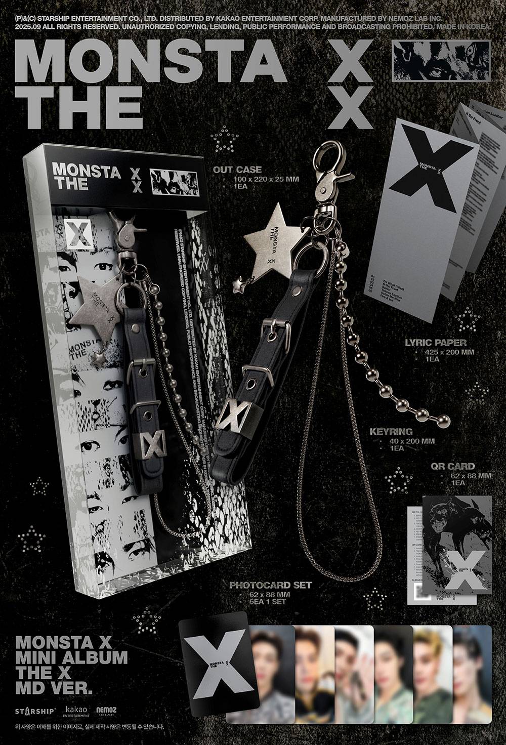 [PRE-ORDER] MONSTA X - THE X [13th Mini Album - MD Ver.]