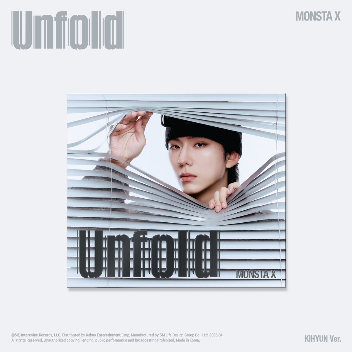 MONSTA X  Unfold 3rd English Album Digipack Ver - KIHYUN Ver - Main Image