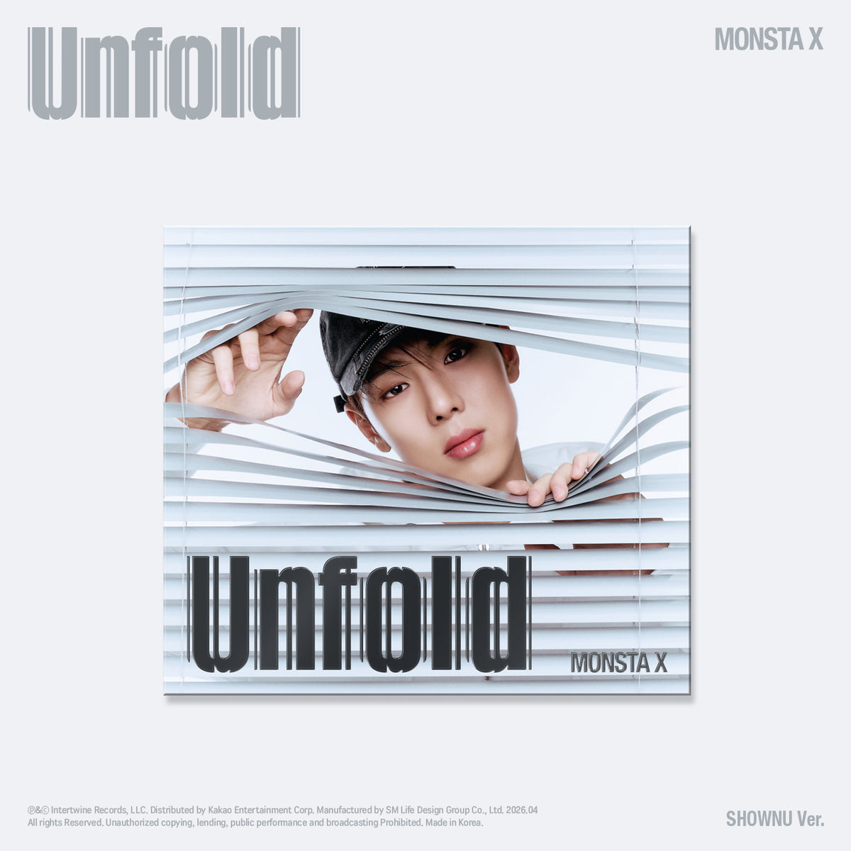 MONSTA X  Unfold 3rd English Album Digipack Ver - SHOWNU Ver - Main Image
