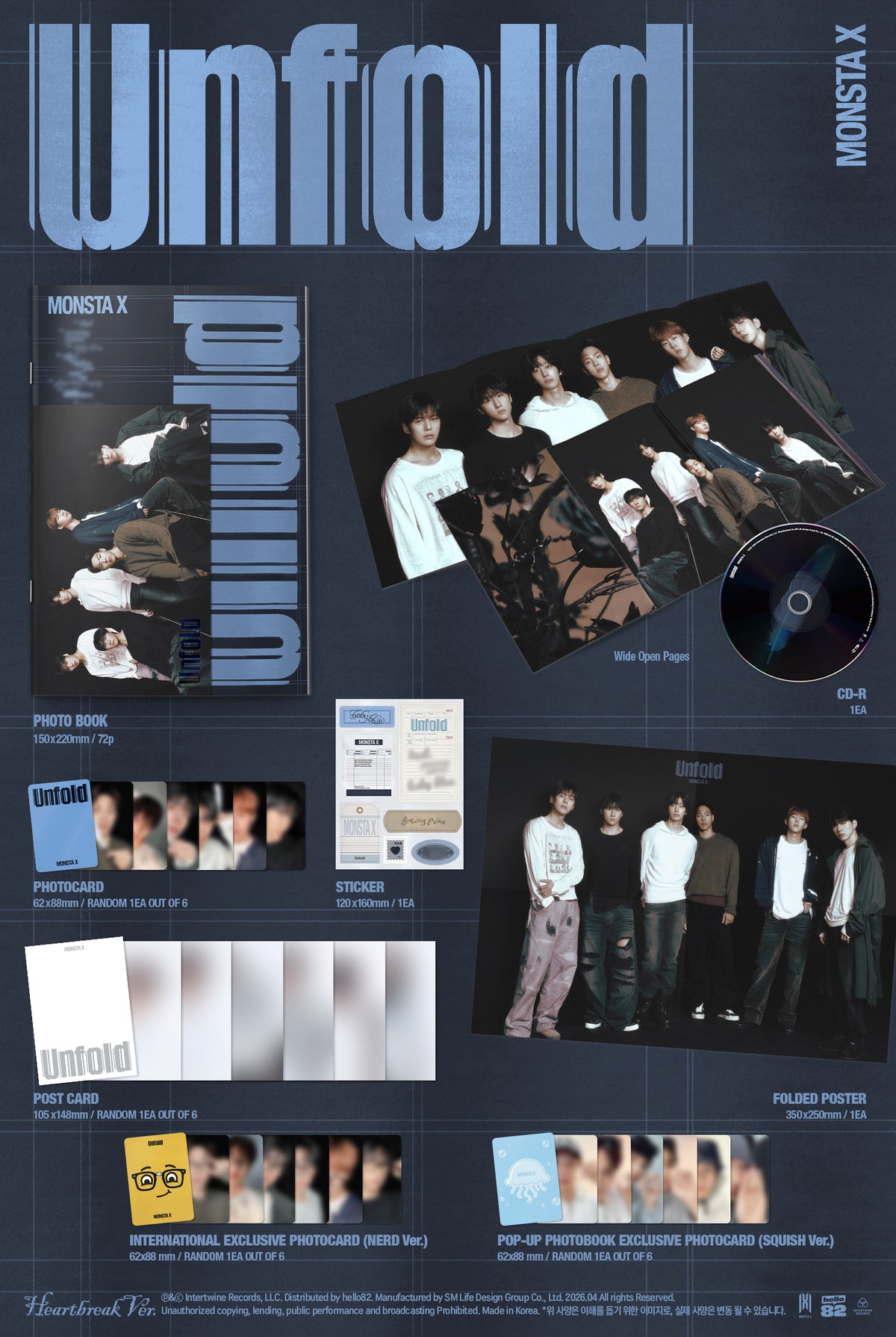 MONSTA X - Unfold [3rd English Album - POP-UP Exclusive Ver.] gallery image 1
