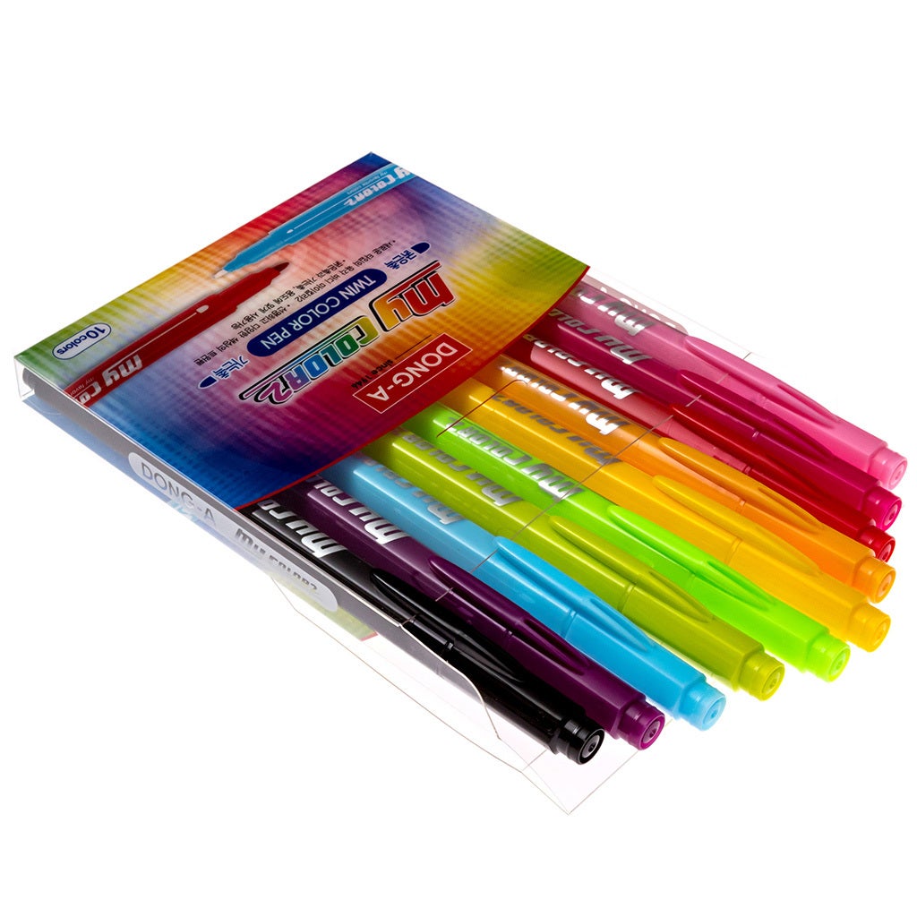 MyColor2 Double-Sided Marker 10 Color Set main product image 2