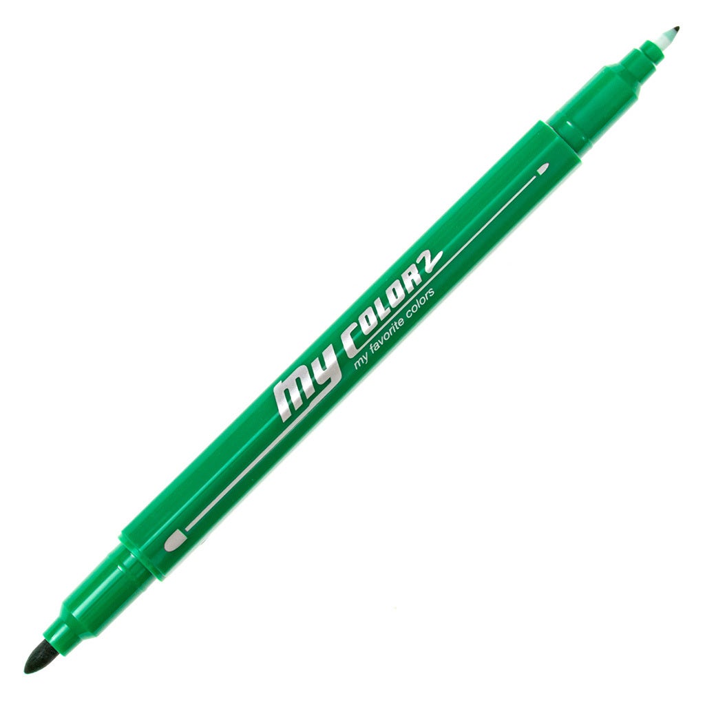 MyColor2 Double-Sided Marker - Green product image uncapped