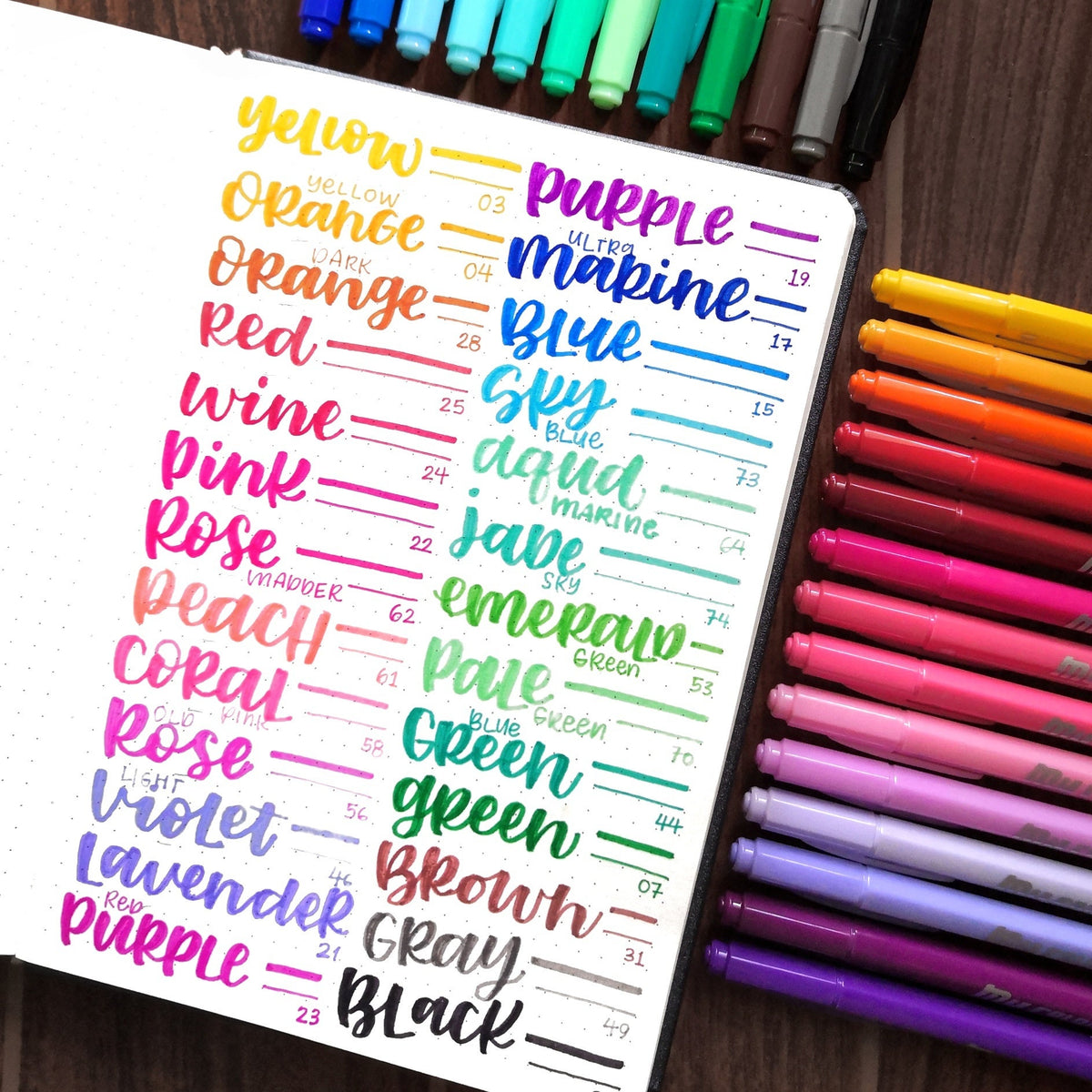 DONG-A MyColor2 Double-Sided Markers, Broad and Fine Tips (Dozen Box)