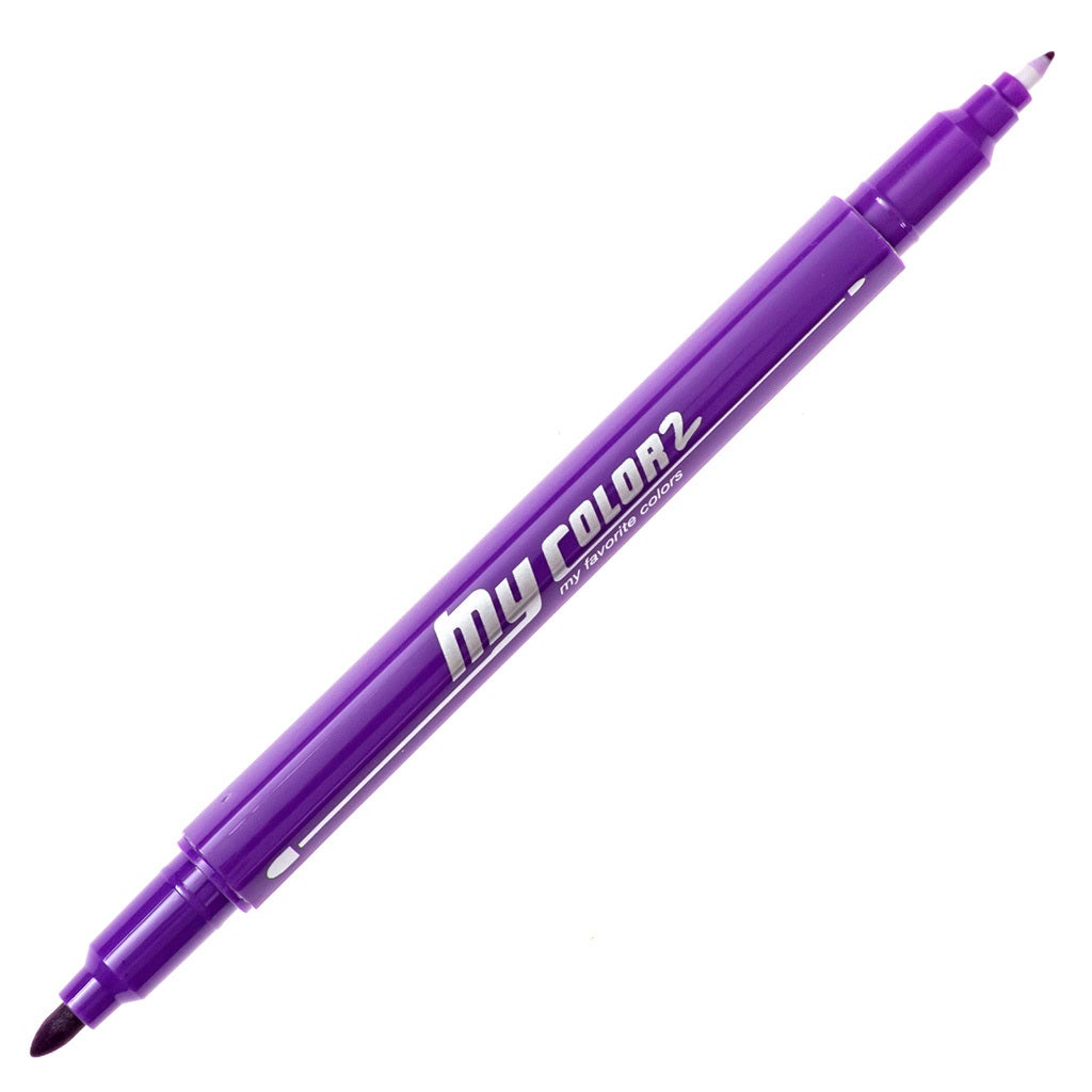 MyColor2 Double-Sided Marker - Purple product image uncapped