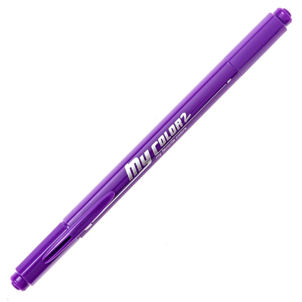 MyColor2 Double-Sided Marker - Purple product image capped