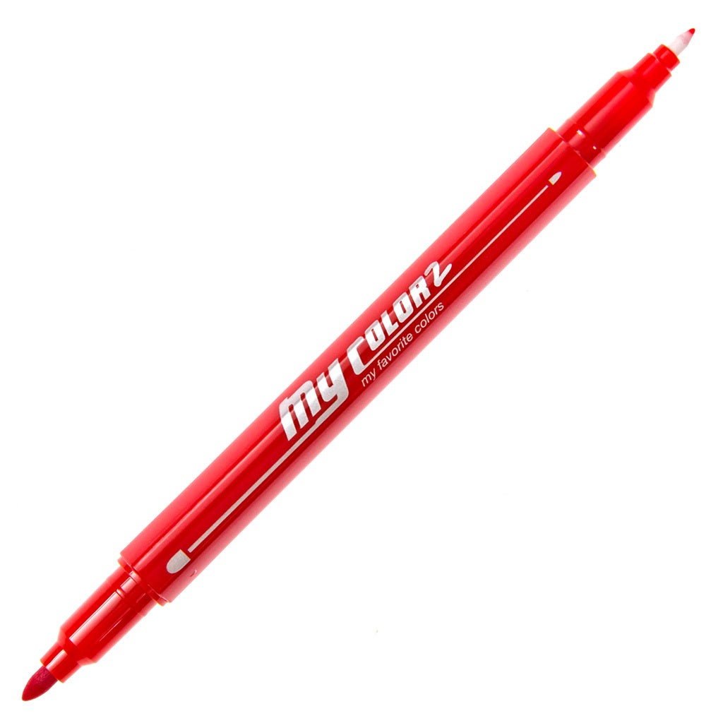 MyColor2 Double-Sided Marker - Red product image uncapped