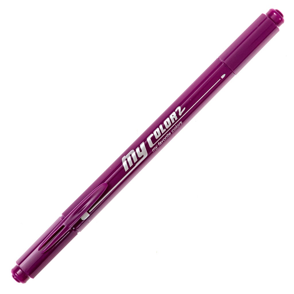 MyColor2 Double-Sided Marker - Red Purple product image uncapped