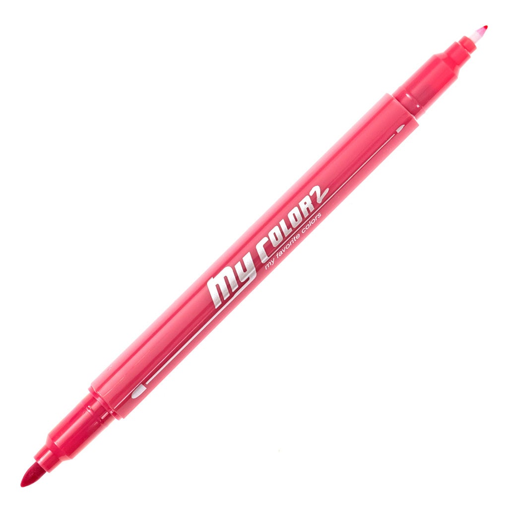 MyColor2 Double-Sided Marker - Rose Madder product image uncapped