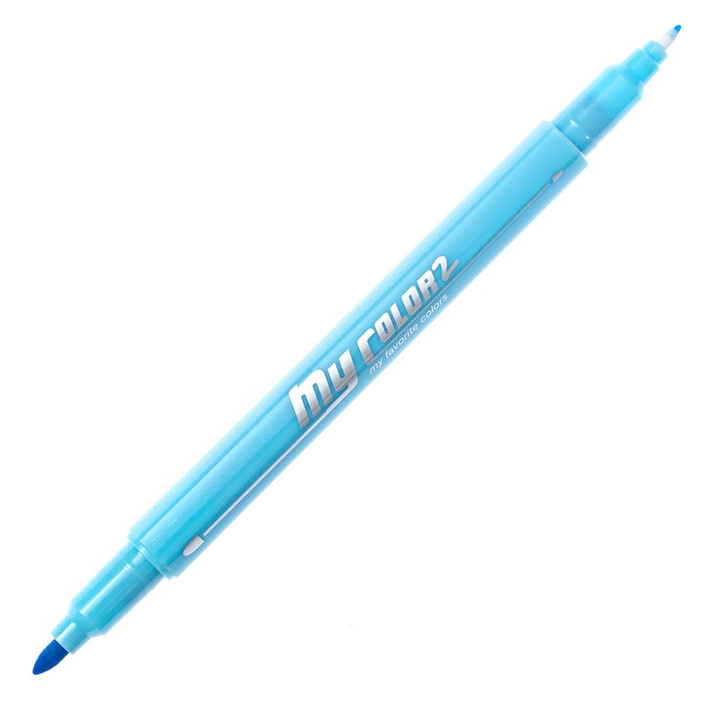 MyColor2 Double-Sided Marker - Sky Blue product image uncapped