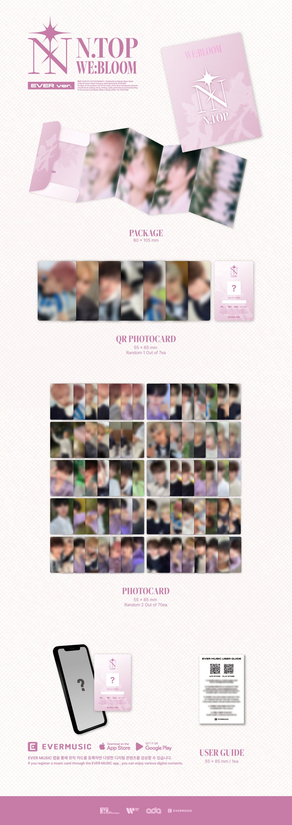 [PRE-ORDER] N.TOP - WE:BLOOM [1st Mini Album - EVER Ver.] gallery image 1
