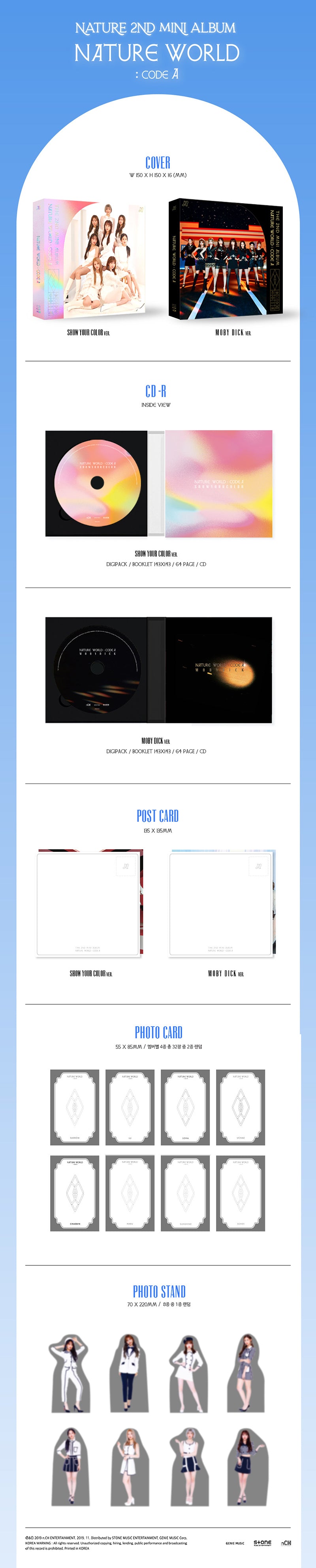 NATURE - NATURE WORLD: CODE A [2nd Mini Album]