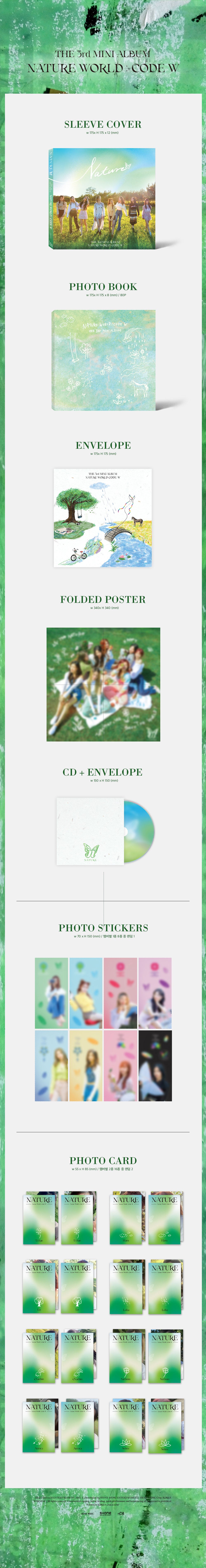 NATURE - NATURE WORLD: CODE W [3rd Mini Album]