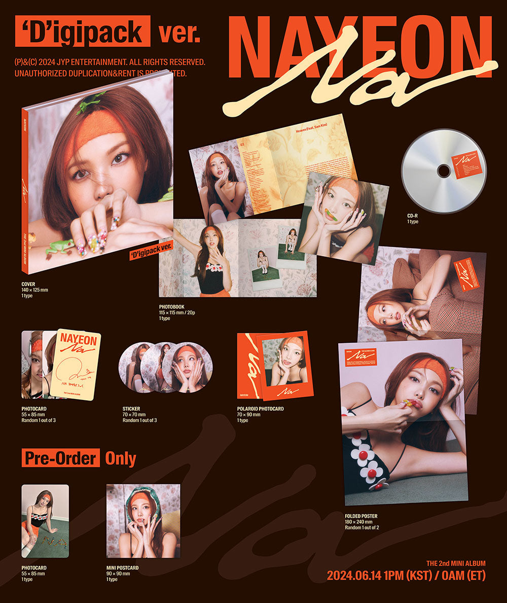 NAYEON - NA [2nd Mini Album - Digipack Ver.]