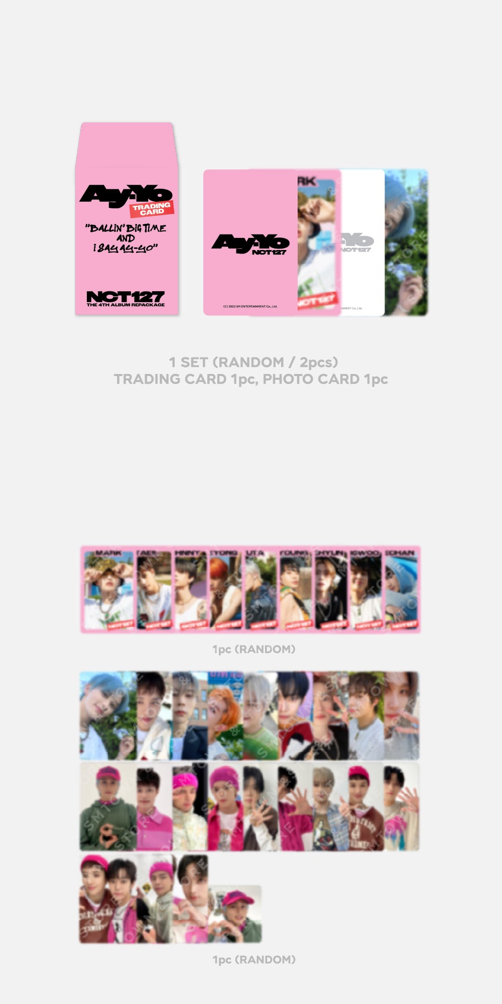 NCT 127 - Ay-Yo [4th Album Repackage - Random Trading Card Set A Ver.]