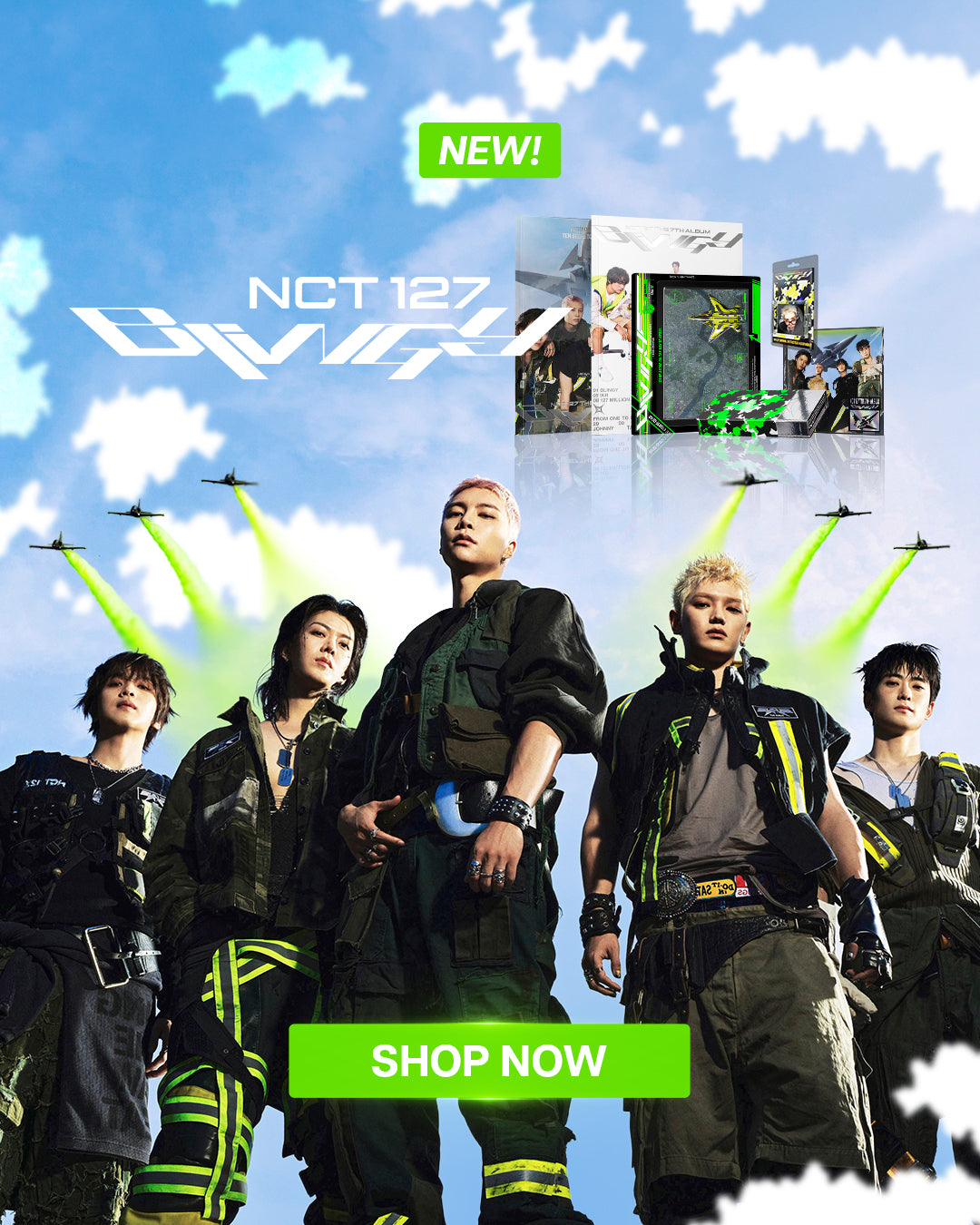 NCT 127 BLINGY Album - Mobile Banner