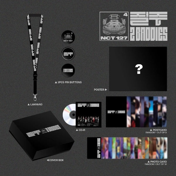 NCT 127 Lanyard and Pin Button Set 2 Baddies Deluxe Box - main image