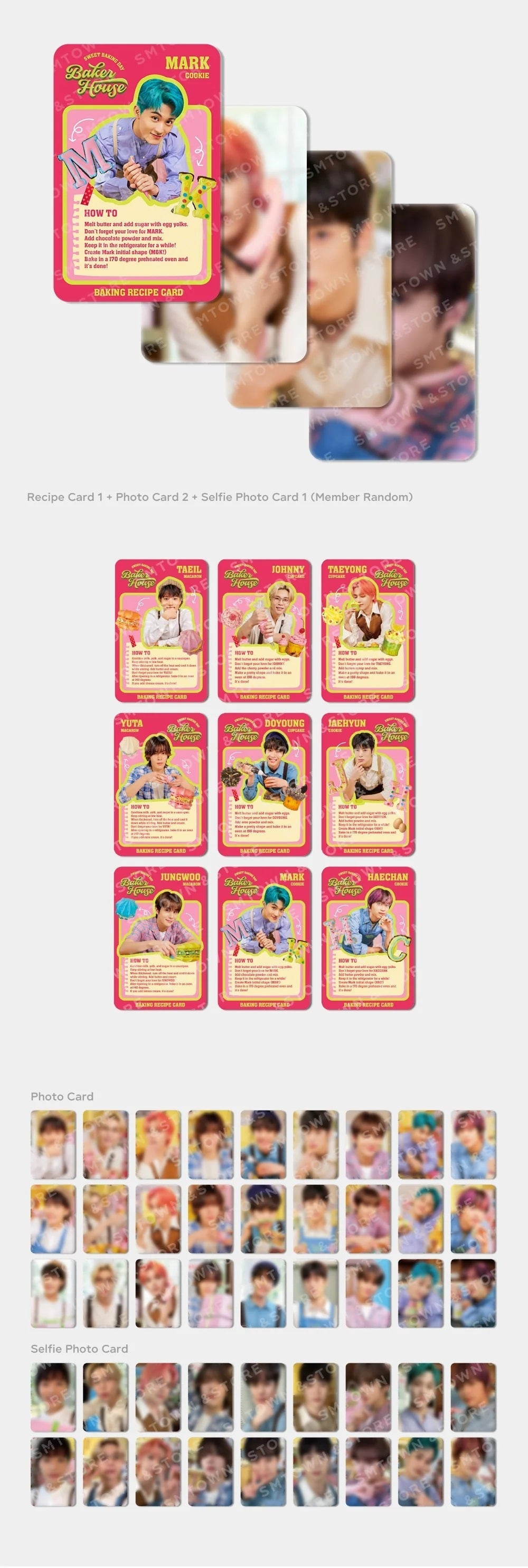 NCT 127 - Random Recipe Card Pack [BAKER HOUSE]