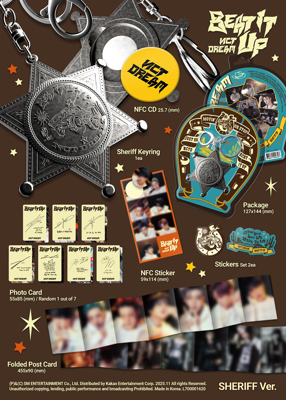 [PRE-ORDER] NCT DREAM - Beat It Up [6th Mini Album - Sheriff Ver.]