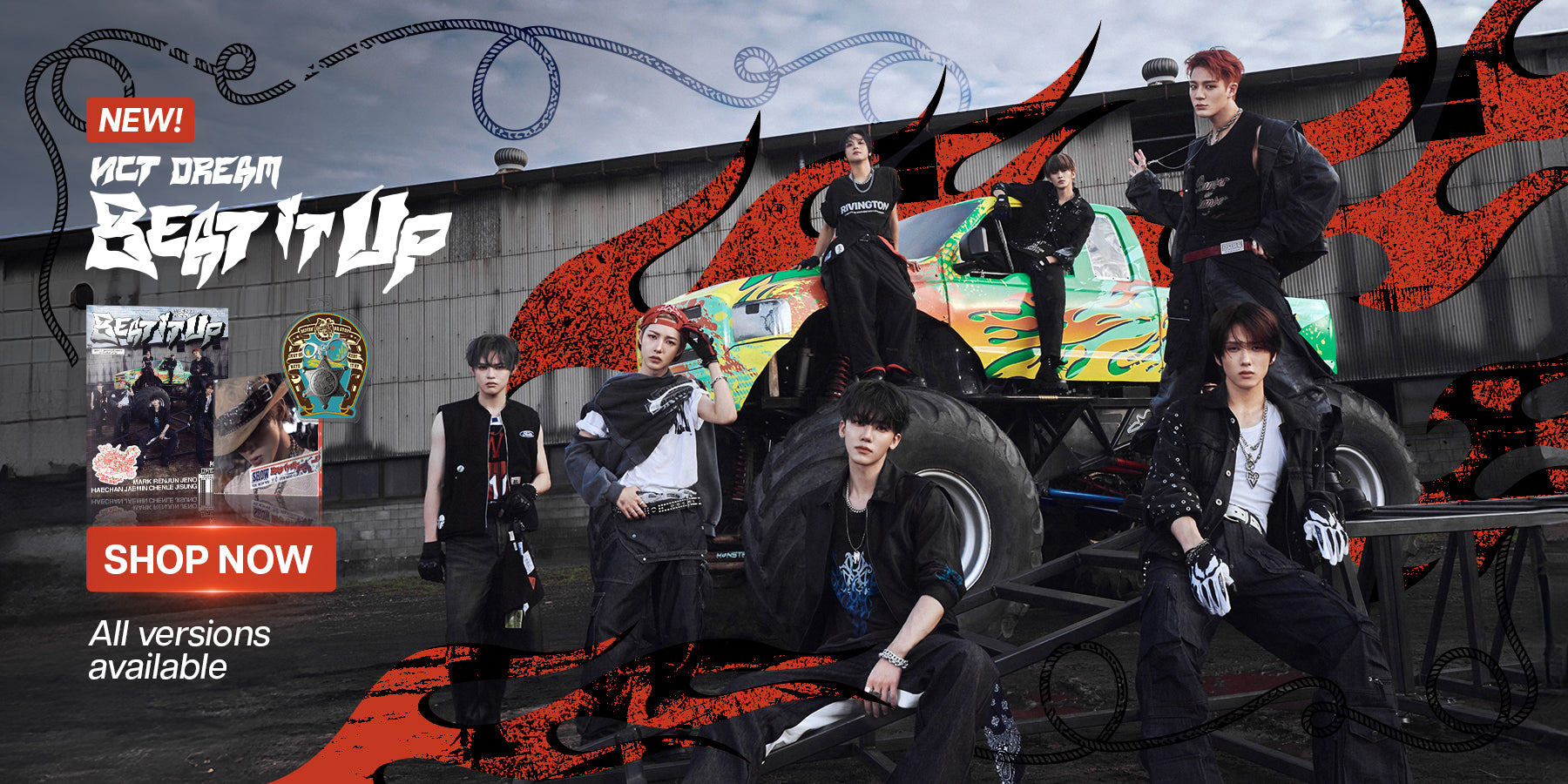 NCT DREAM Beat It Up Album - Banner
