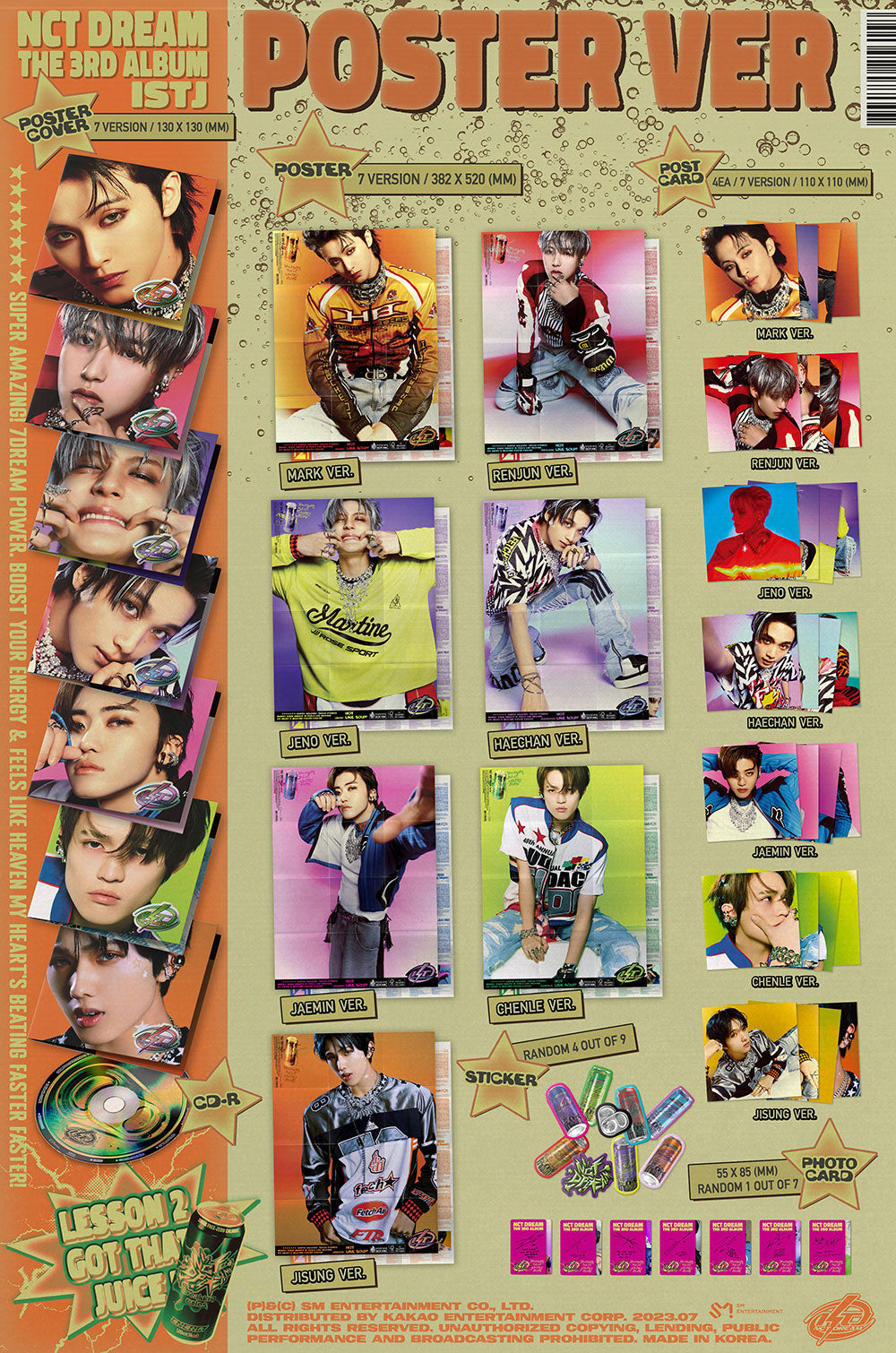 NCT DREAM - ISTJ [3rd Album - Poster Ver.]