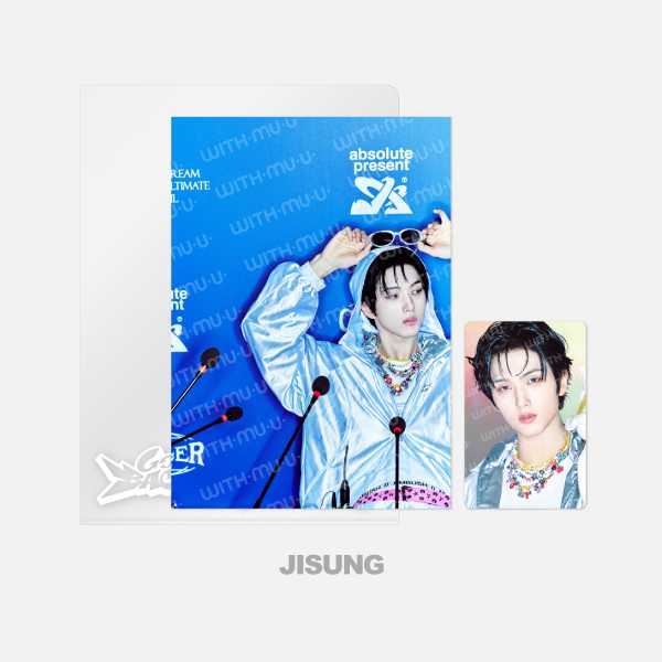 NCT DREAM Postcard and Hologram Photocard Set 2025 NCT DREAM POP UP TIME RIDERS Official MD - JISUNG Version