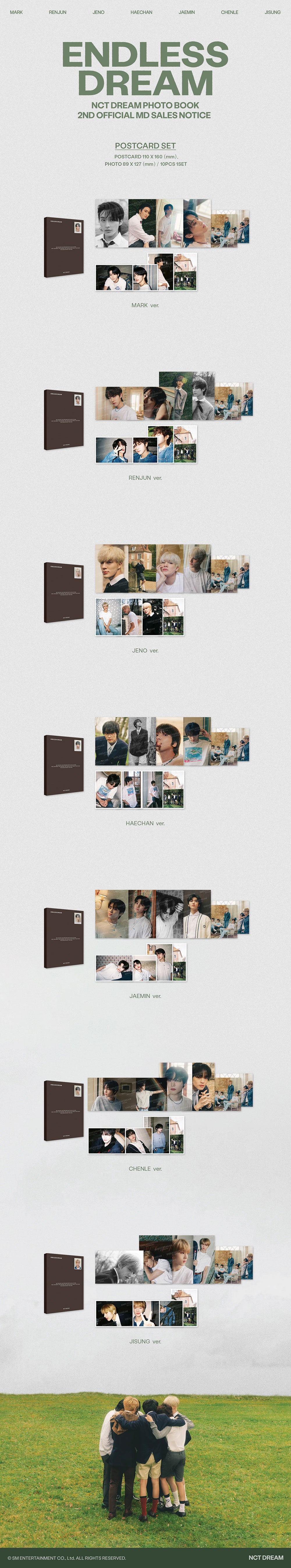 NCT DREAM - Postcard Set [ENDLESS DREAM Photobook Official MD]