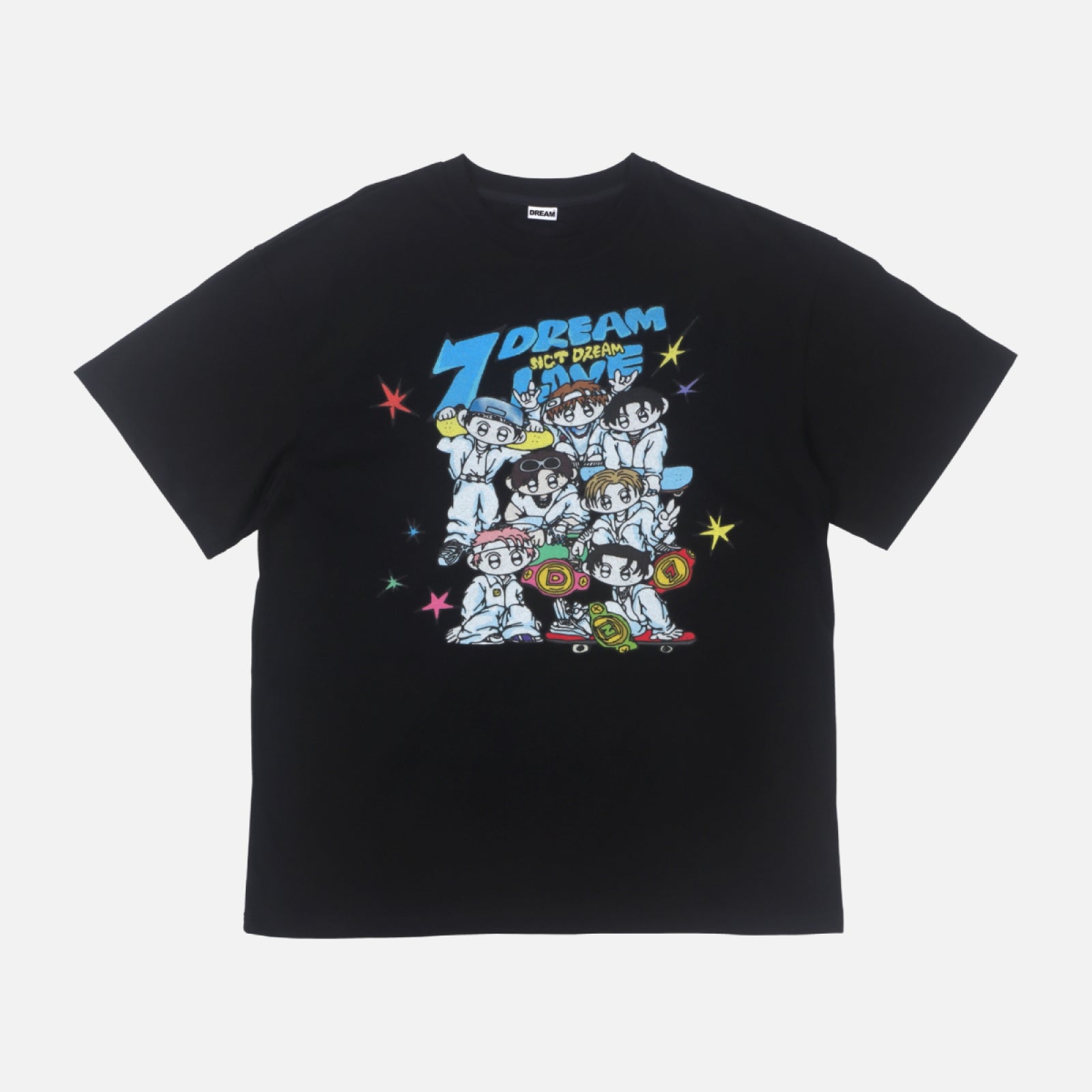 nct dream ポップアップ Tシャツ イラストレーション ver. NCT DREAM - T-Shirt (ILLUSTRATION Ver.) [TIME RIDERS POP-UP