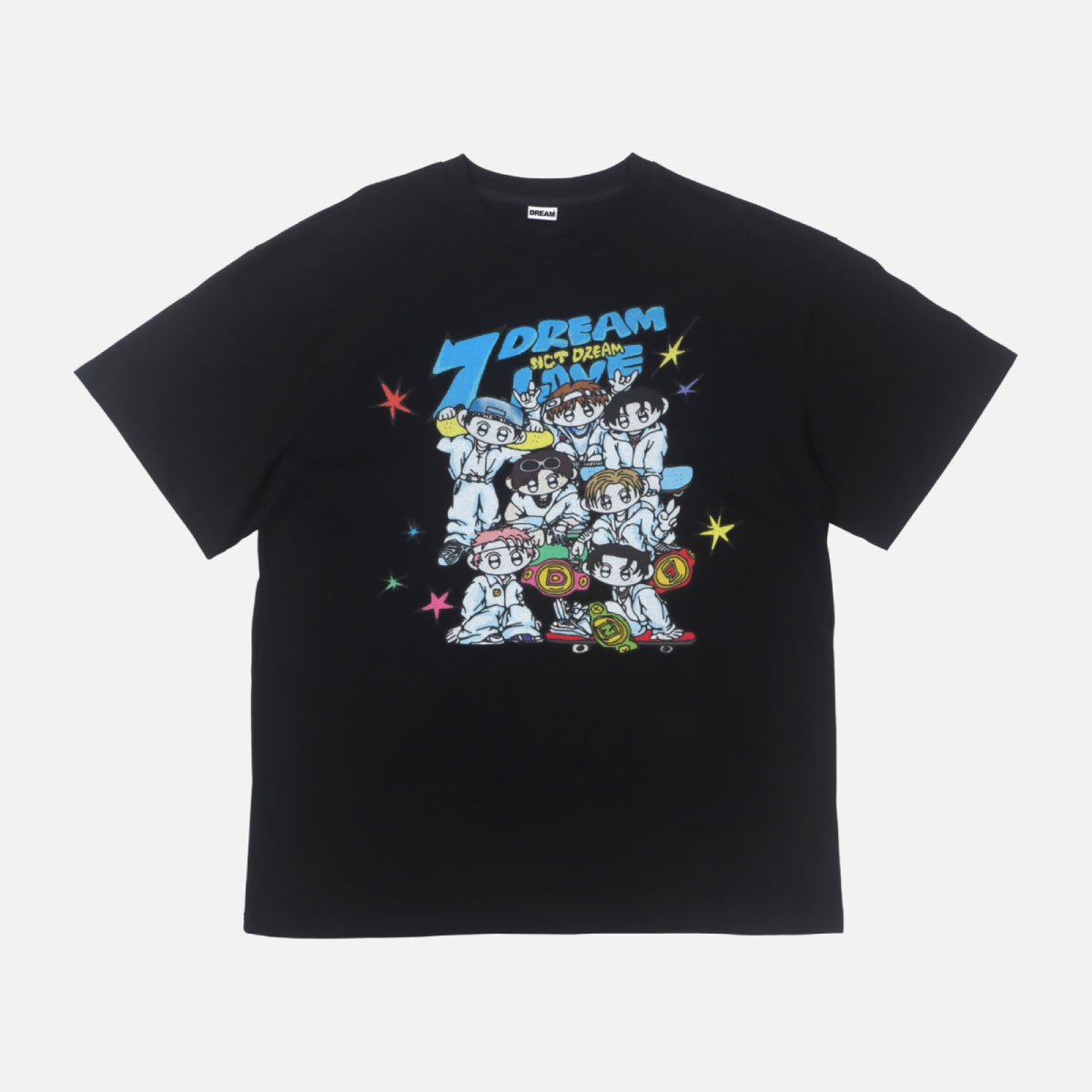 NCT DREAM T-Shirt ILLUSTRATION Ver 2025 NCT DREAM POP UP TIME RIDERS Official MD - Main Image