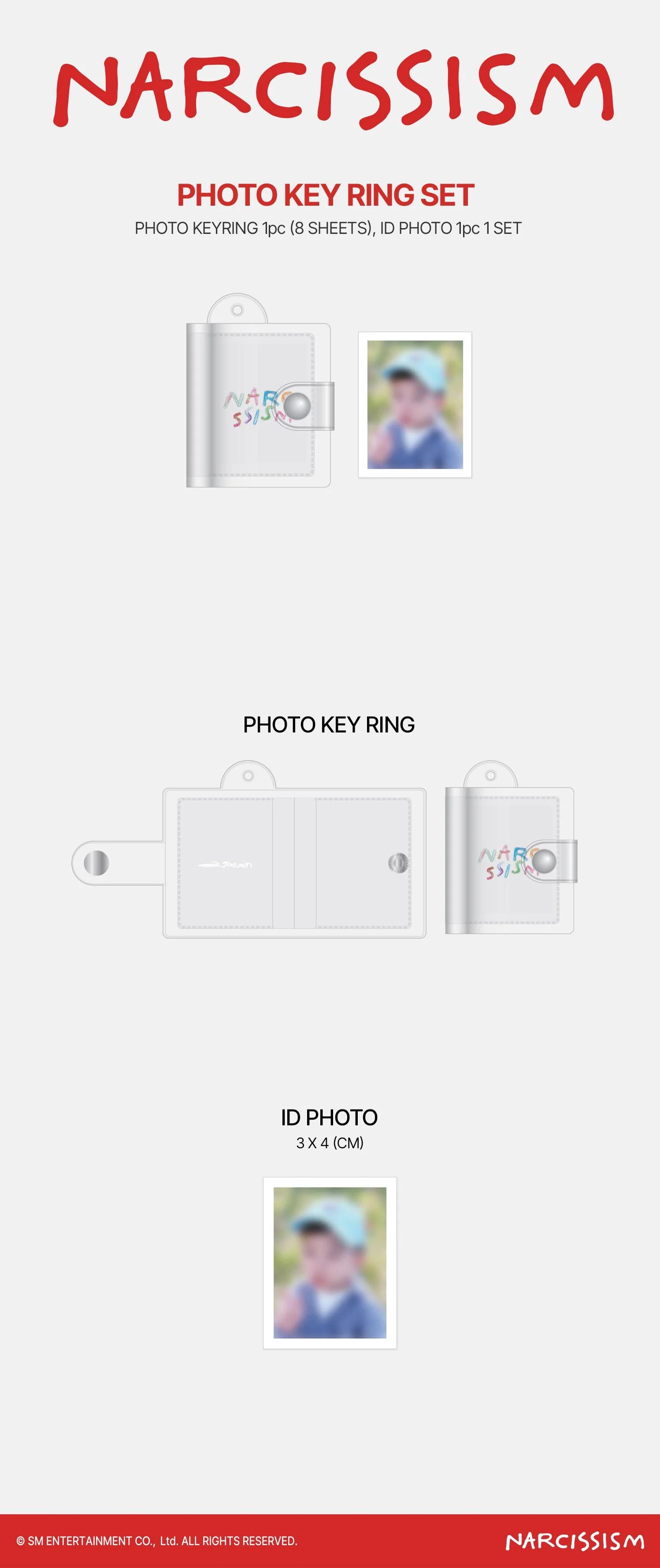 JAEMIN - Photo Keyring Set [NARCISSISM 1st Photo Exhibition 2nd Official MD]