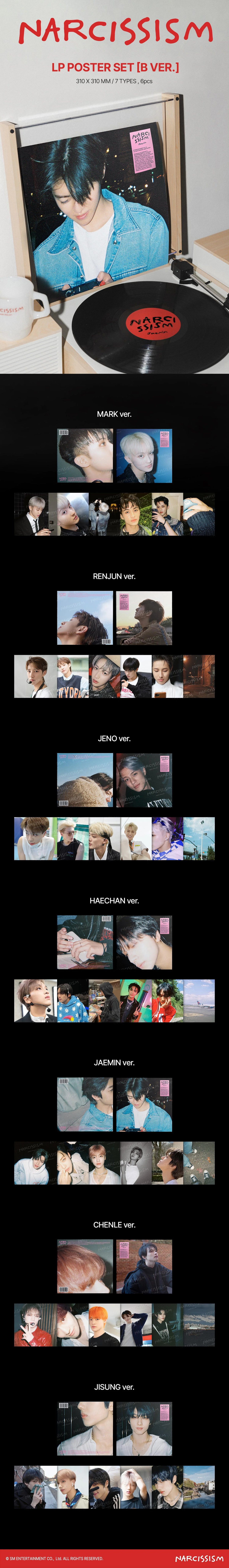 JAEMIN - LP Poster Set (B Ver.) [NARCISSISM 1st Photo Exhibition