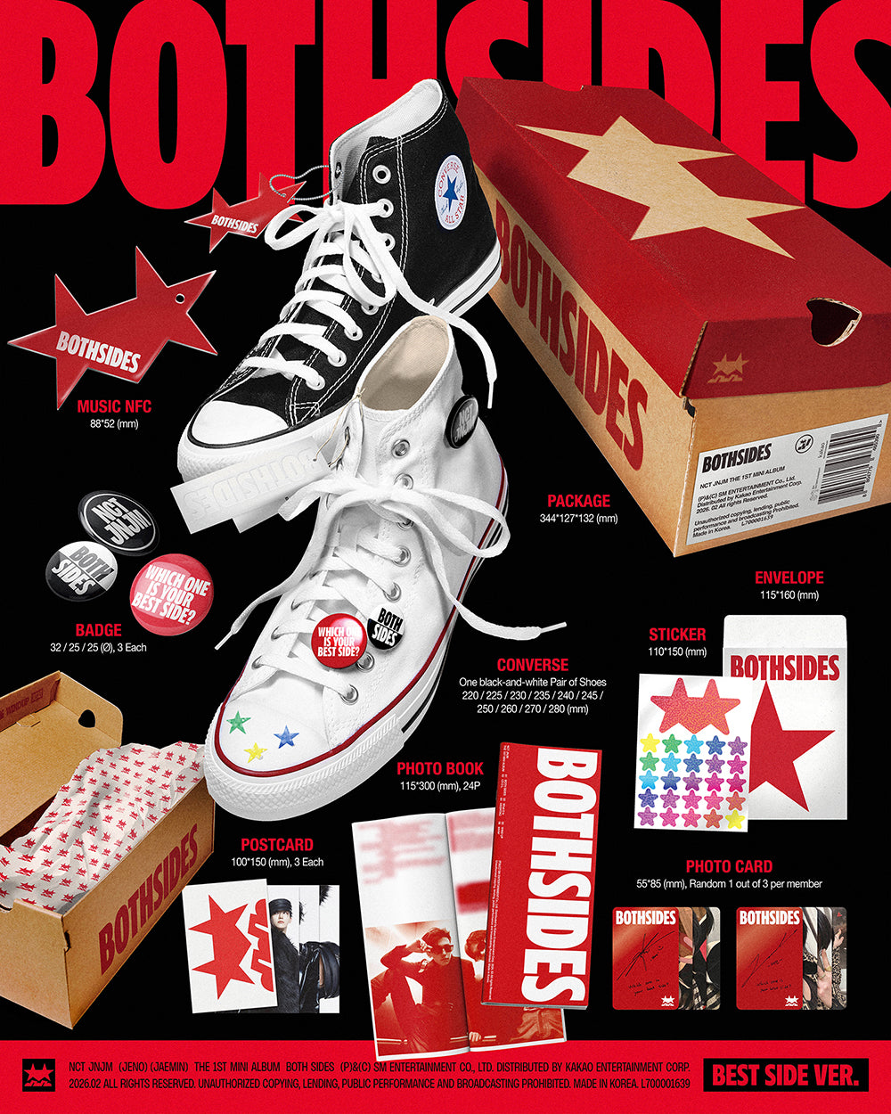 [PRE-ORDER] NCT JNJM - BOTH SIDES [1st Mini Album - BEST SIDE Ver.]