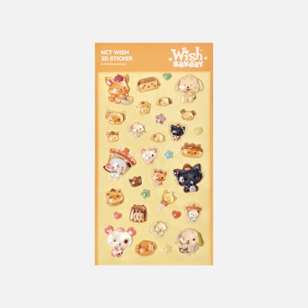 NCT WISH 3D Sticker WISH BAKERY Pop Up Official MD - main image