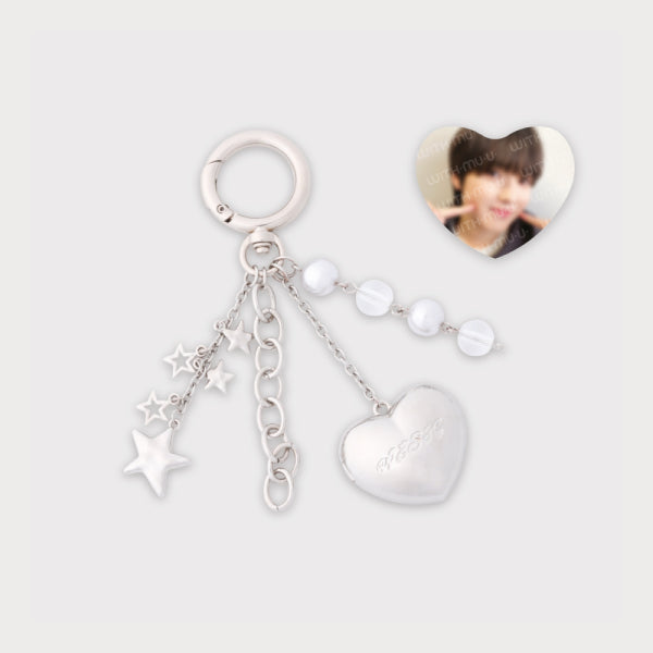 NCT WISH Heart Pendant Keyring Set 2024 LET&#39;S GO STEADY POP UP 2nd Official MD - main image