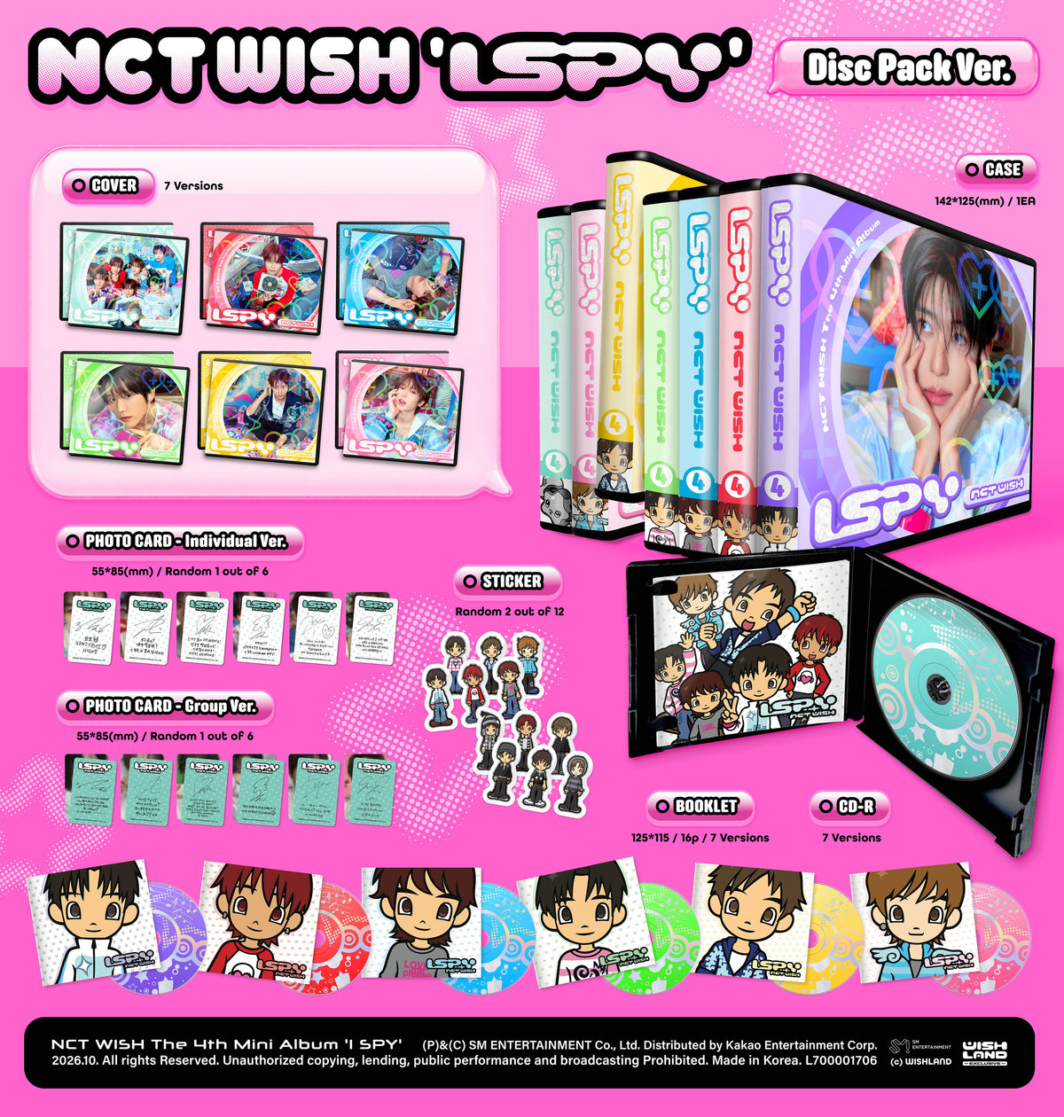 NCT WISH - I SPY [4th Mini Album - Disc Pack Ver.] gallery image 1