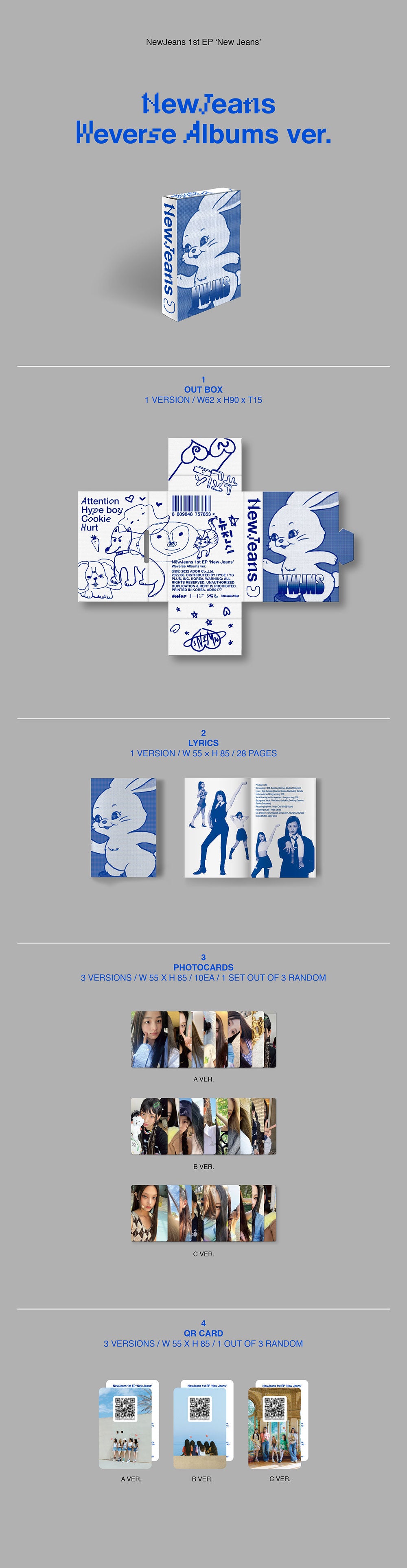 NewJeans - New Jeans [1st EP Album - Weverse Ver.]