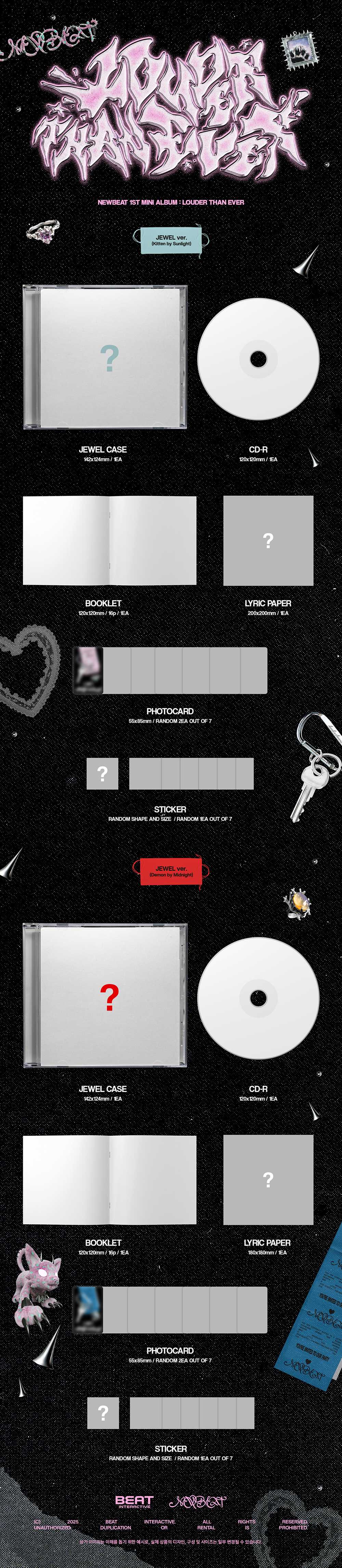 [PRE-ORDER] NEWBEAT - LOUDER THAN EVER [1st Mini Album - Jewel Ver.]