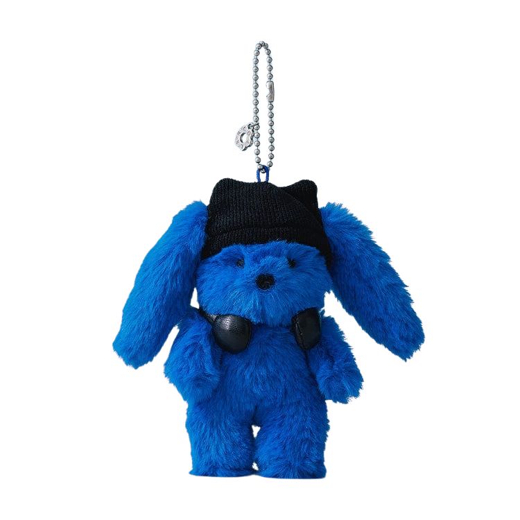 NewJeans Tide Blue Furry Bunny Plush Keyring NJ X COLLER - main image