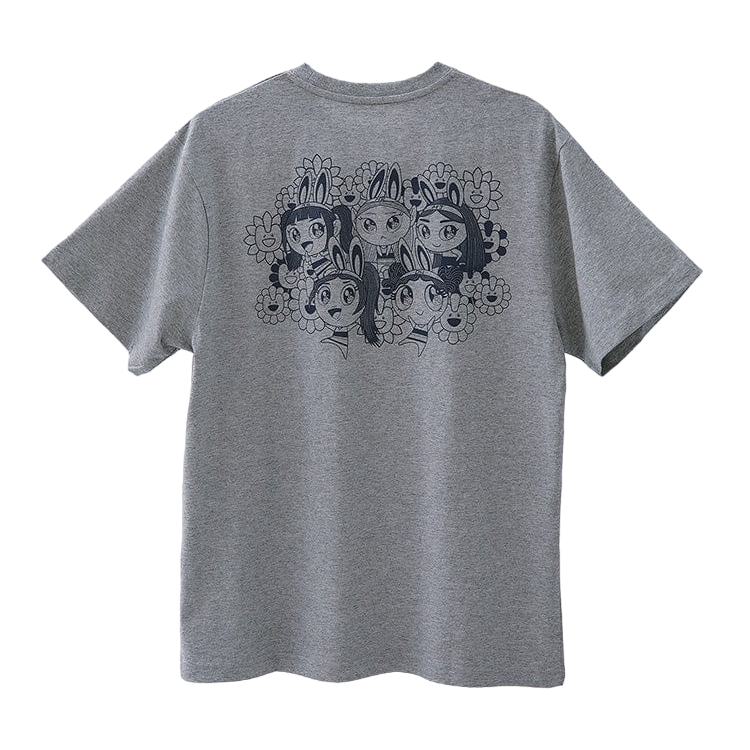 NewJeans T-shirt Melange Gray NJ x MURAKAMI - main image 8