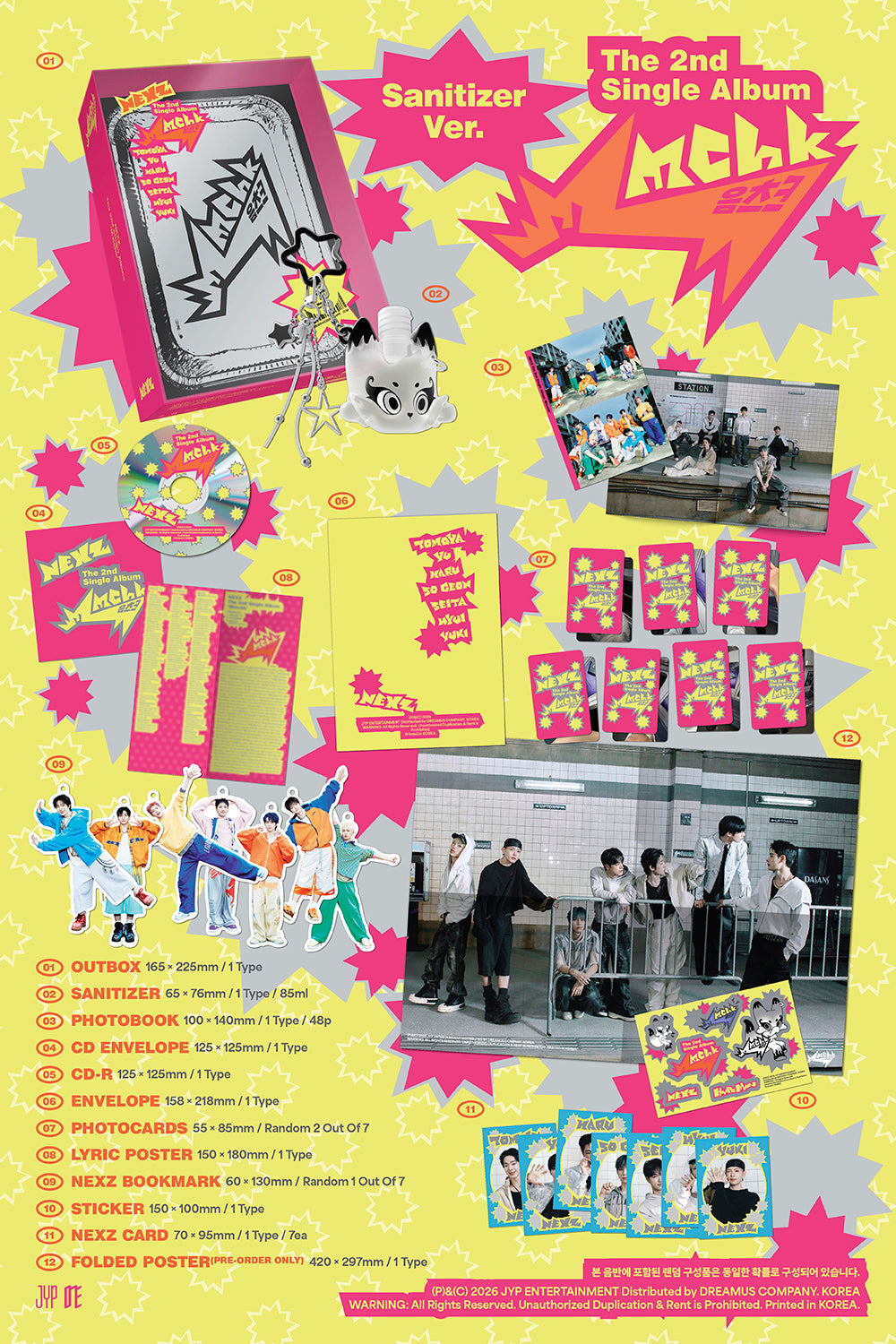 Mew Suppasit NANNA 2nd Single CDセット NEXZ - Mmchk [2nd Single Album - Sanitizer Ver.] - K PLACE