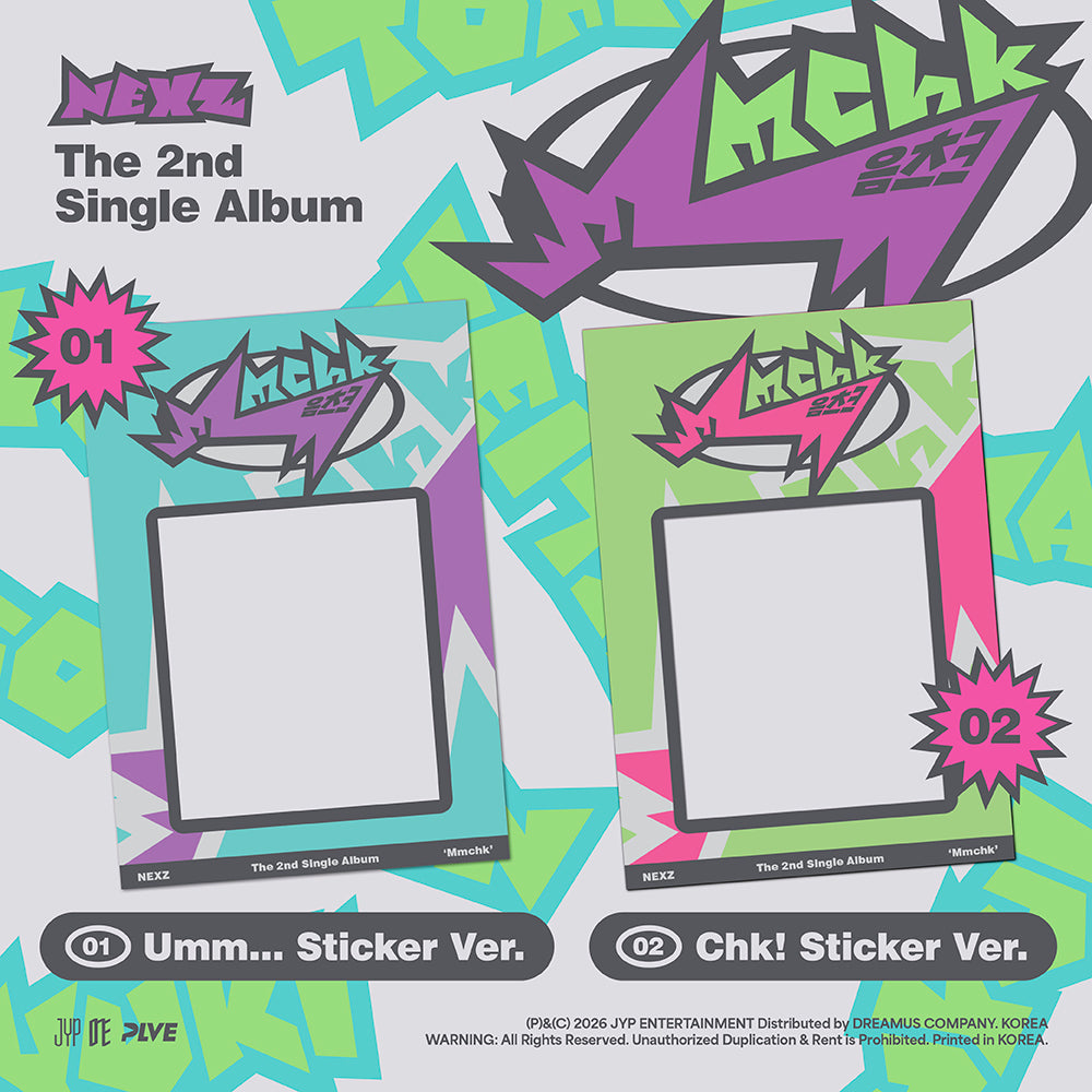NEXZ Mmchk 2nd Single Album Sticker Ver - Main Image