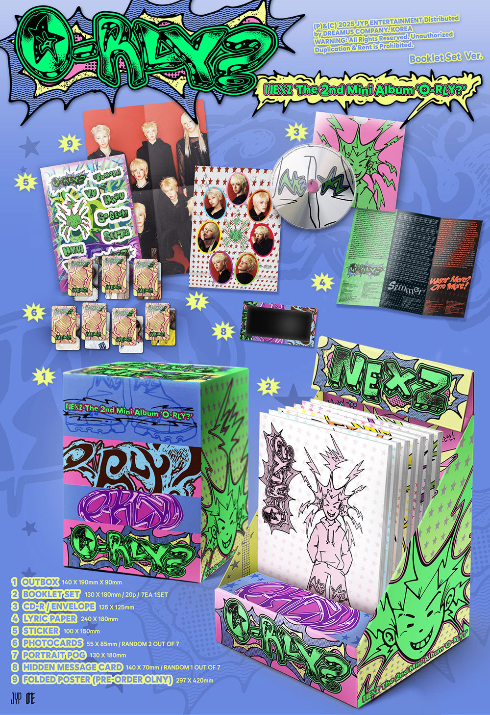 NEXZ - O-RLY? [2nd Mini Album - Booklet Set Ver.]
