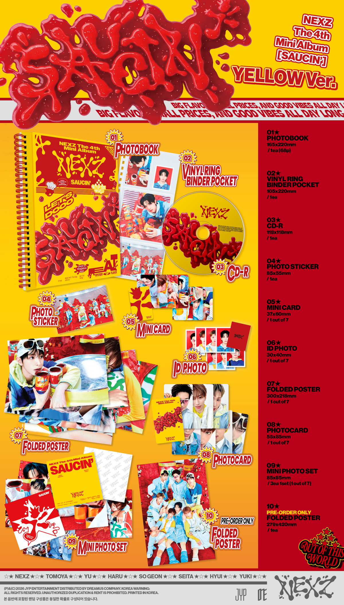 NEXZ - SAUCIN' [4th Mini Album - hello82 Exclusive Ver.] gallery image 2