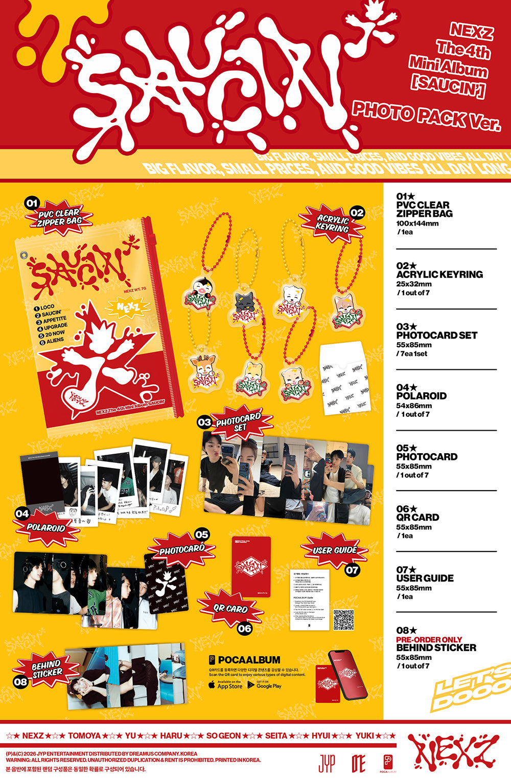 NEXZ - SAUCIN' [4th Mini Album - PHOTO PACK Ver.] gallery image 1