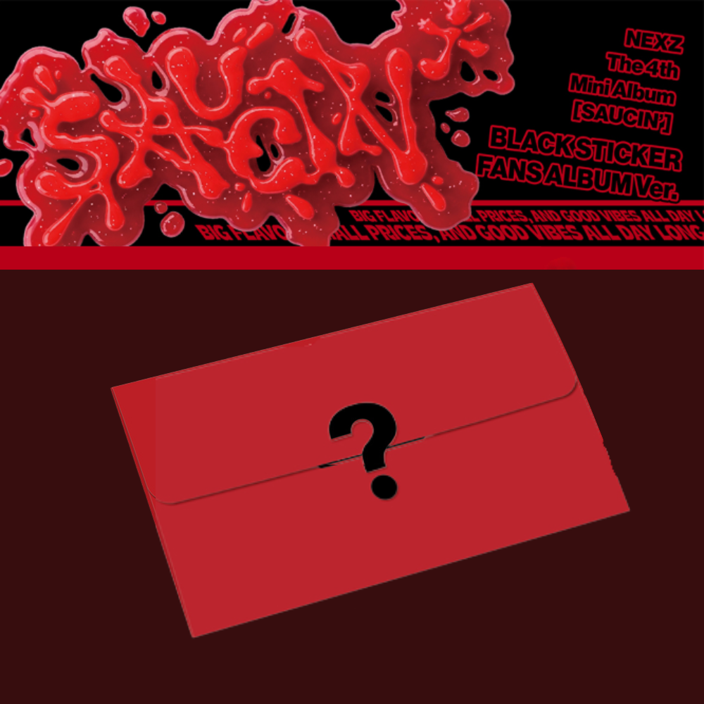 NEXZ SAUCIN 4th Mini Album STICKER FANS ALBUM Ver - Black Ver - main image