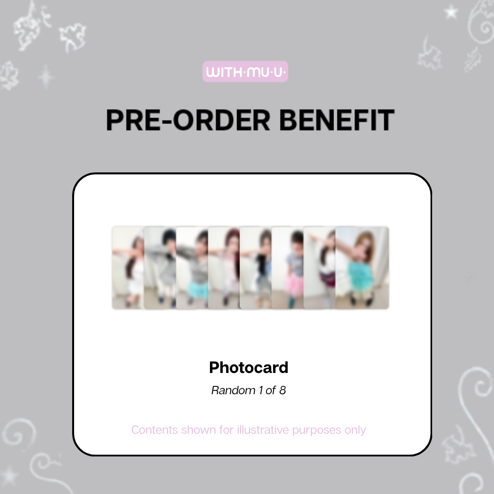 NiziU Sour Grapes 1st KR Mini Album Grape Charm Ver - Withmuu POBs