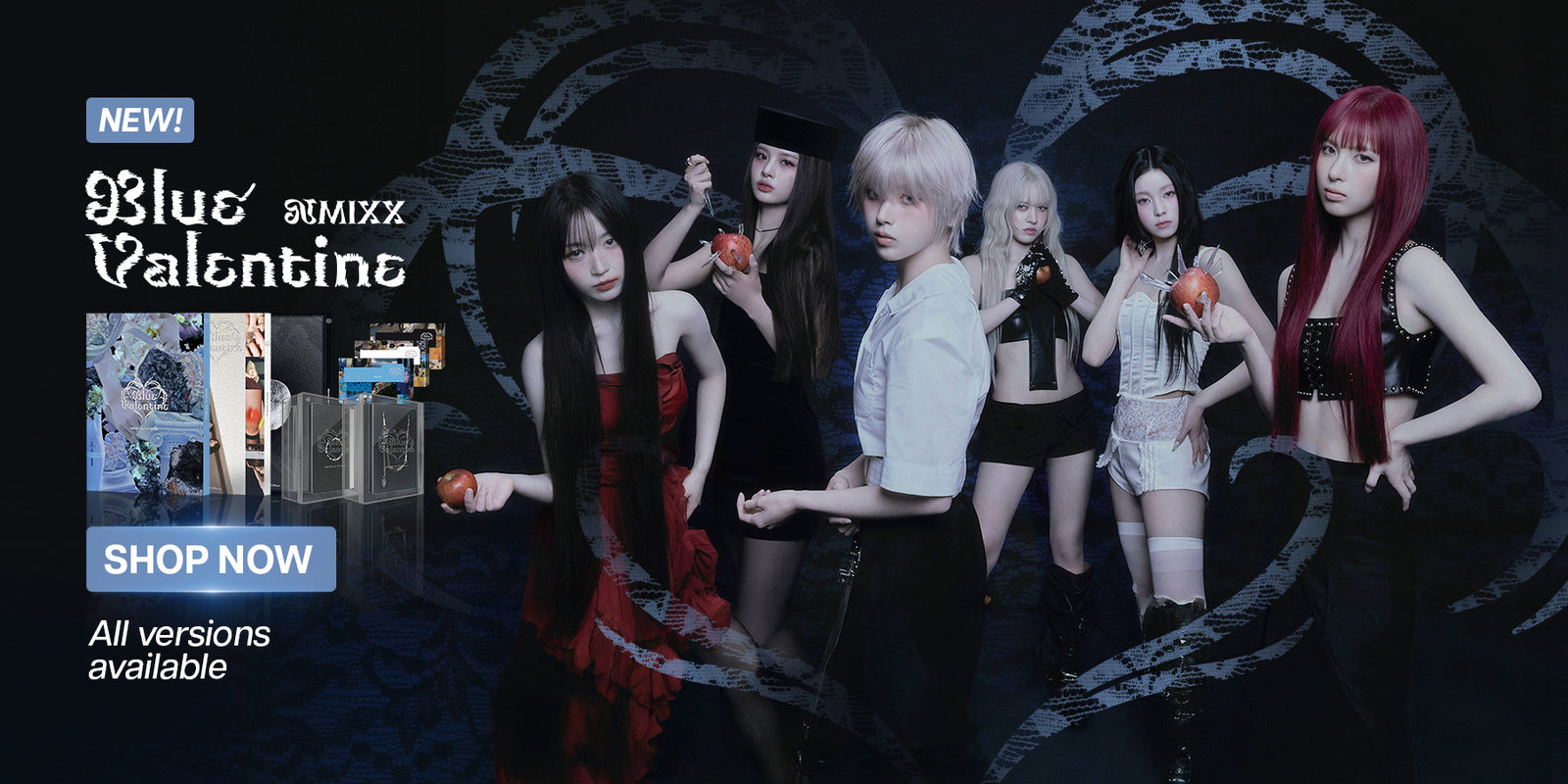 NMIXX Blue Valentine - Album Banner