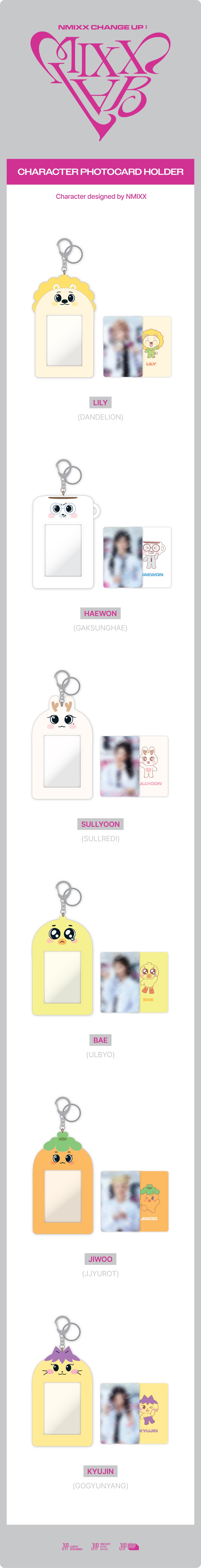 [PRE-ORDER] NMIXX - Character Photocard Holder [2nd Fan Concert 'NMIXX CHANGE UP : MIXX LAB' Official MD]