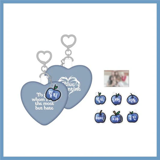 NMIXX Heart Cushion Charm Blue Valentine POP UP Official MD - main image